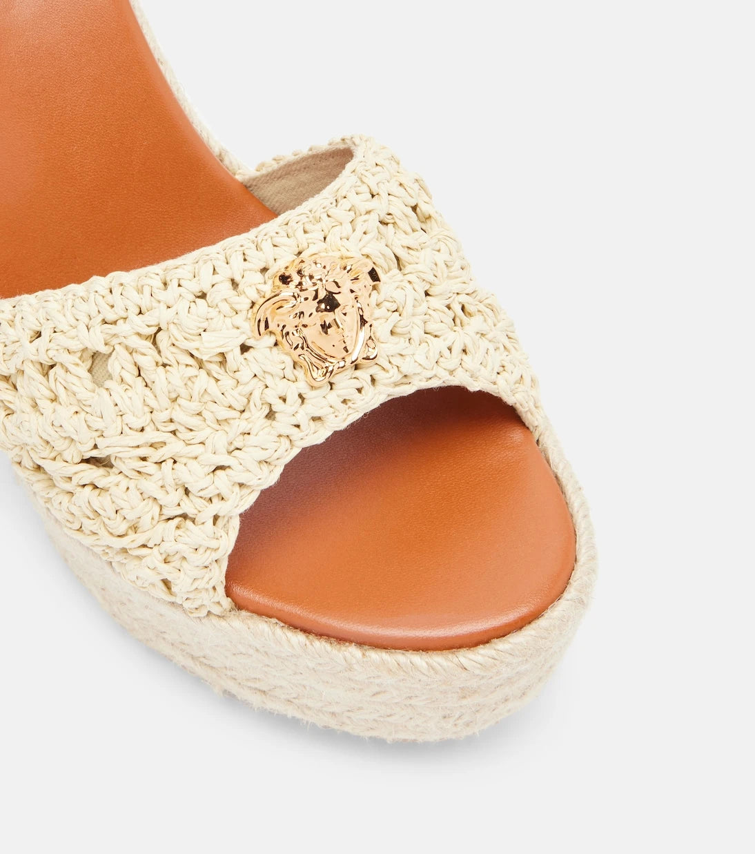 Versace - Medusa espadrille wedge sandals