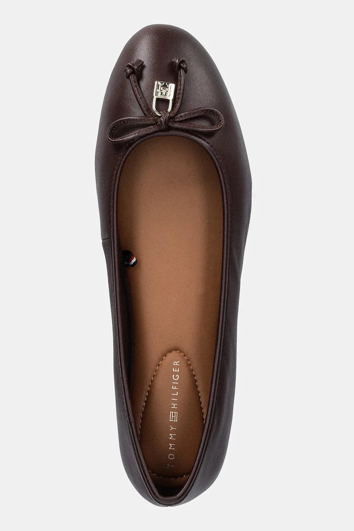 Tommy Hilfiger HILFIGER SMOOTH LTHR BALLET Deri Babet