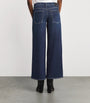 Rag & Bone Blue Aiden Low-Rise Wide-Leg Jeans