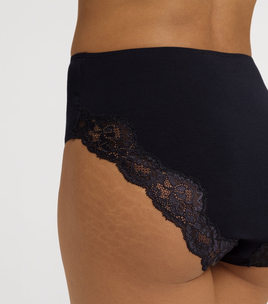 Hanro Black Dana Midi Briefs