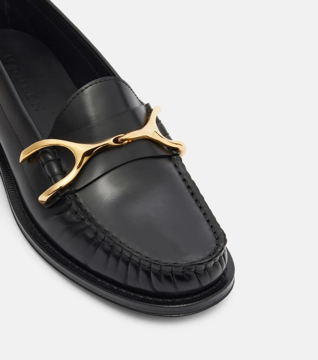 McQueen - Wishbone leather loafers