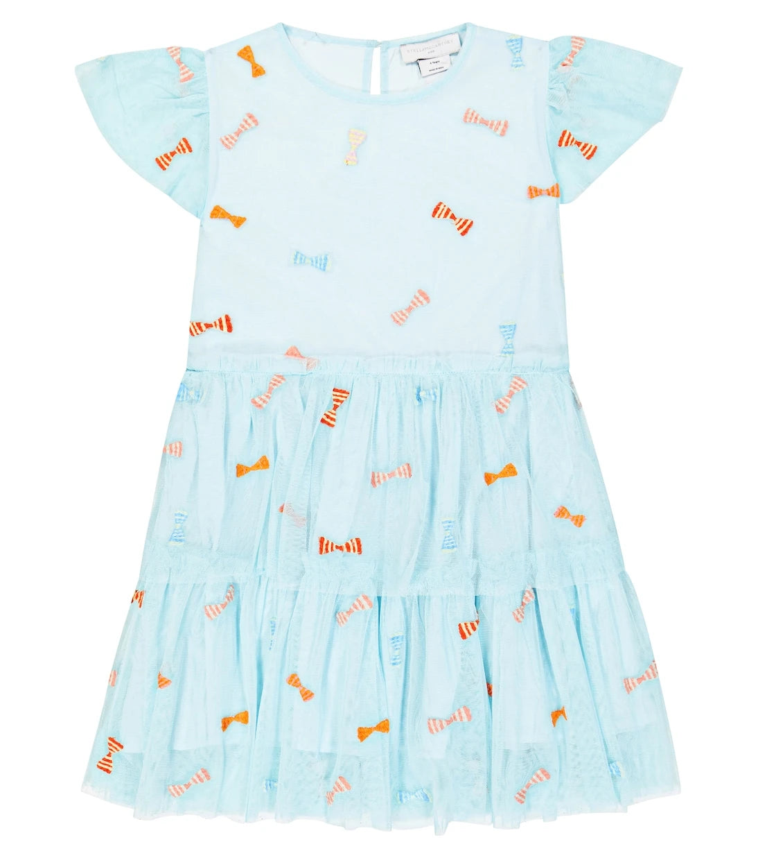 Stella McCartney Kids - Bow-detail embroidered dress