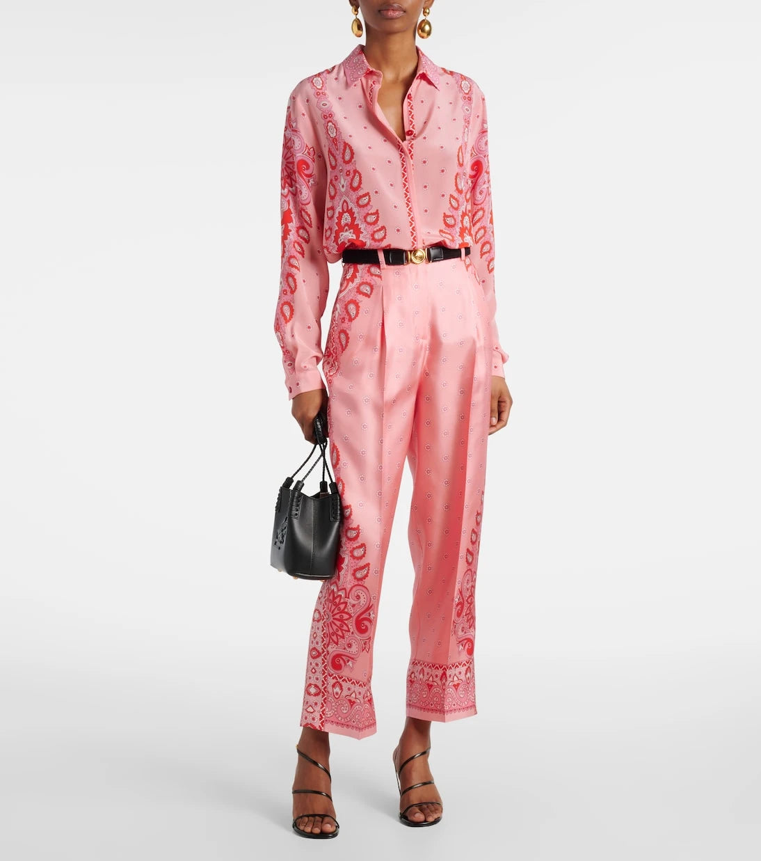 Etro - Paisley ipek düz pantolon