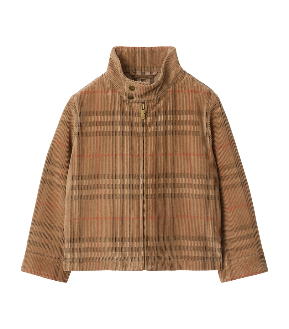 Burberry Kids Cotton Corduroy Check Harrison Jacket (3-12 Years)