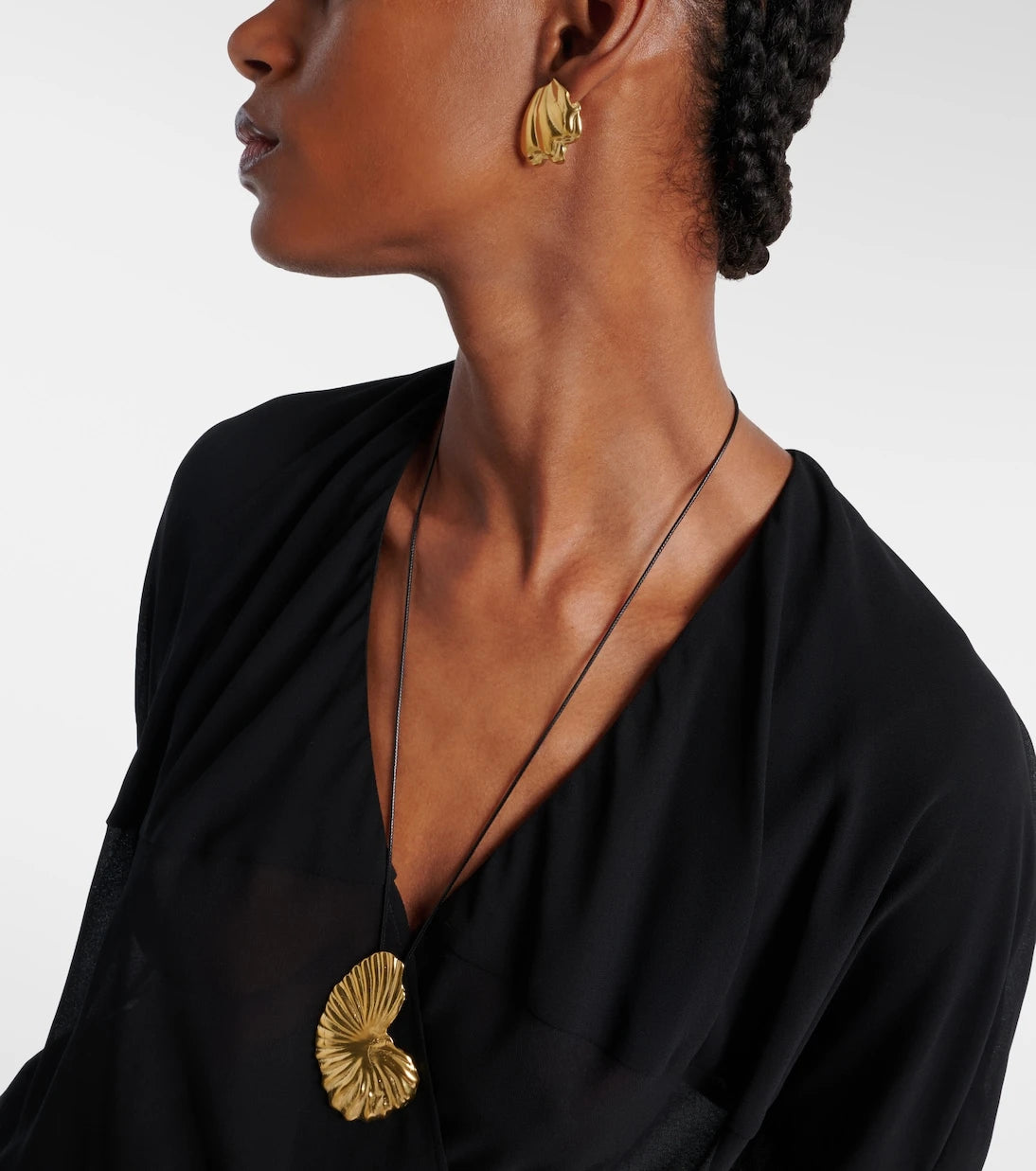 Ysso - Ocean 24kt gold-plated earrings