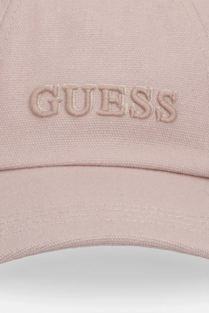 Guess Шапка с козирка дамска от памук GABARDINE