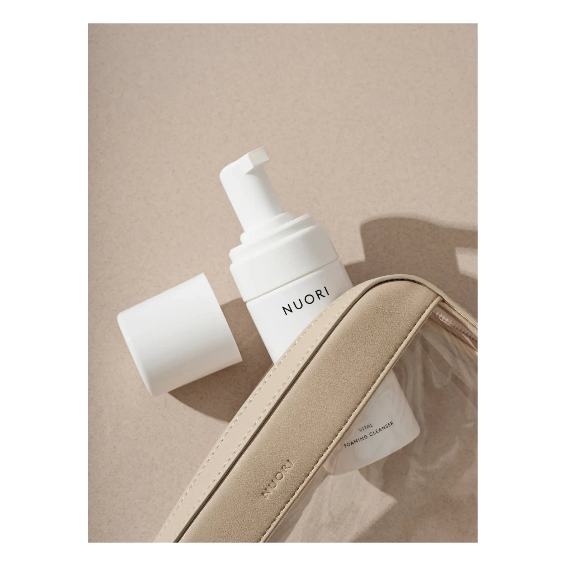 Nuori - Sideway Toiletry Bag Set | Nude
