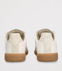 Beige Leather-Suede Replica Sneakers