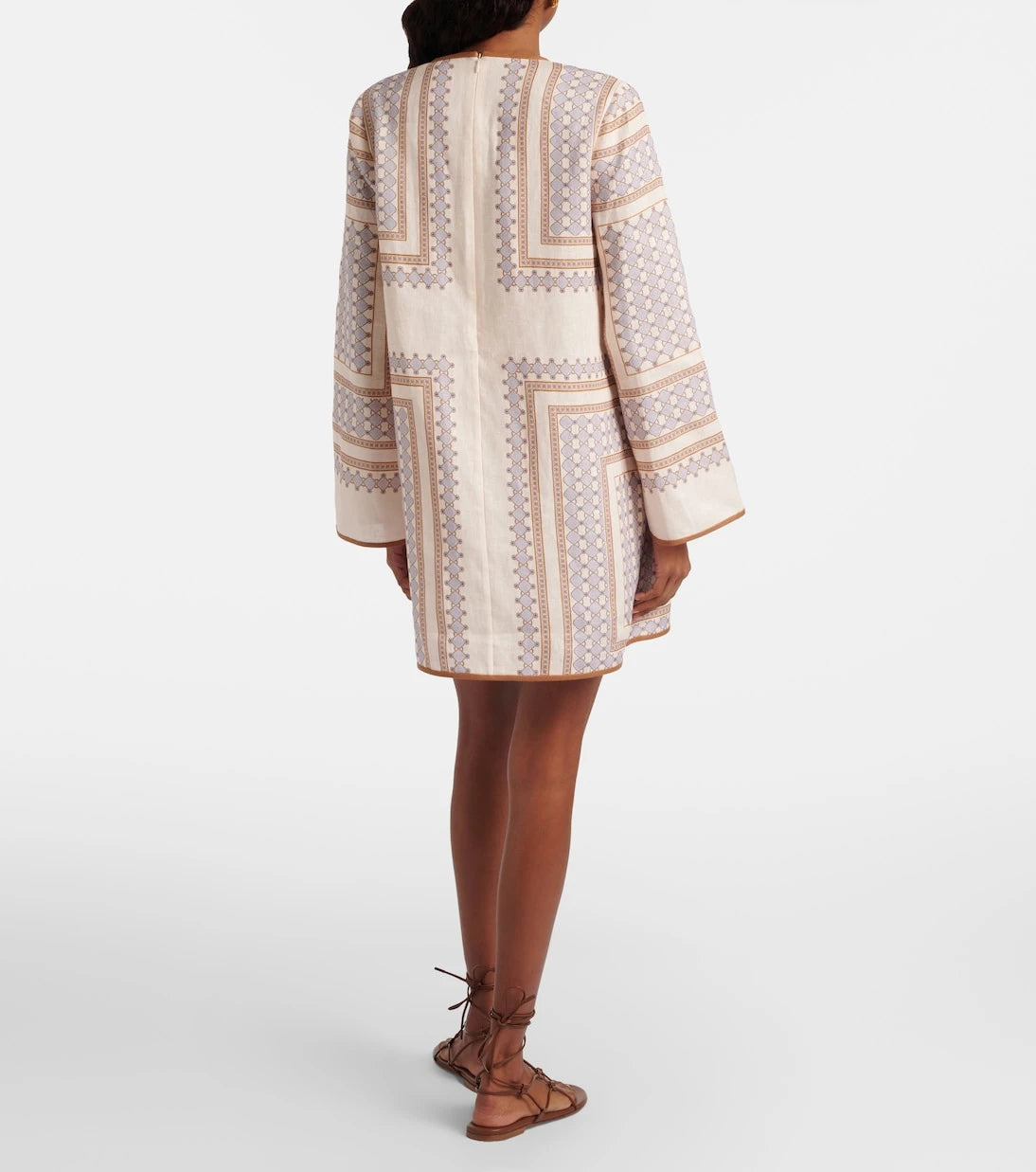 Zimmermann - Printed linen minidress