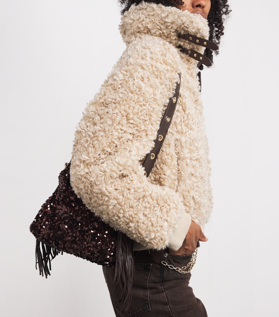 Mini Sequin Miss M Shoulder Bag