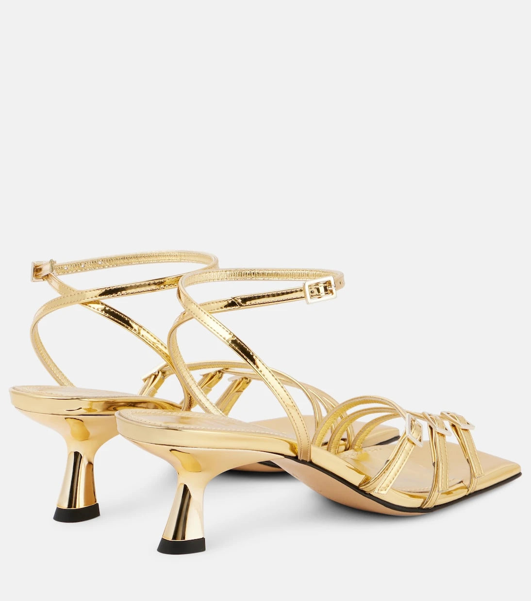 Souliers Martinez - Teresa 80 metallic leather sandals