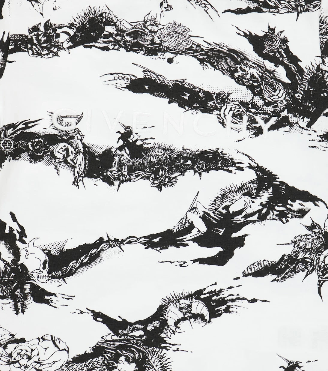 Givenchy Kids - Printed white T-shirt