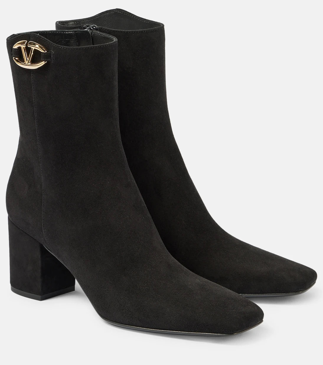 Valentino Garavani - VLogo The Bold Edition suede booties