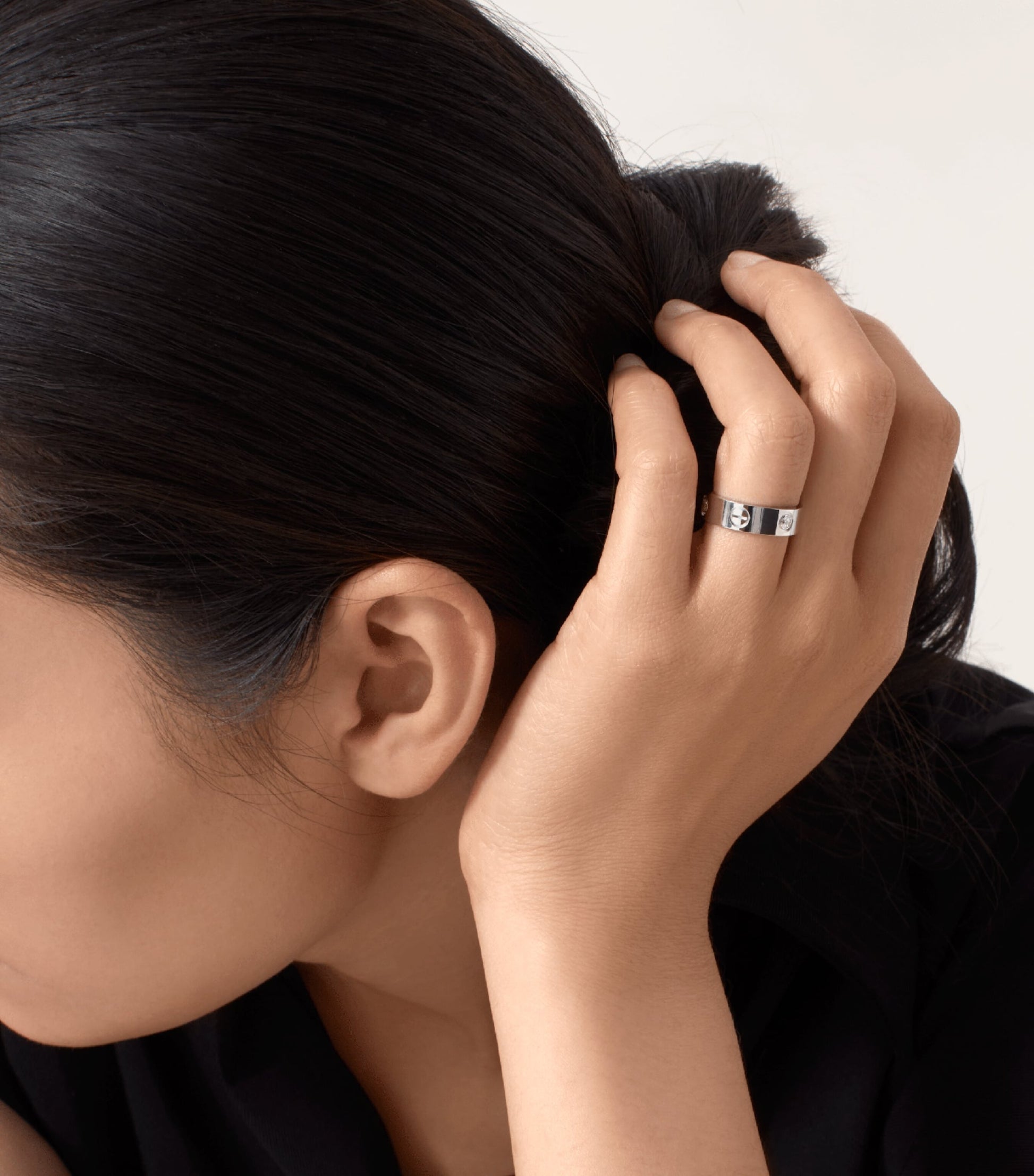 Cartier White Gold and Diamond LOVE Ring