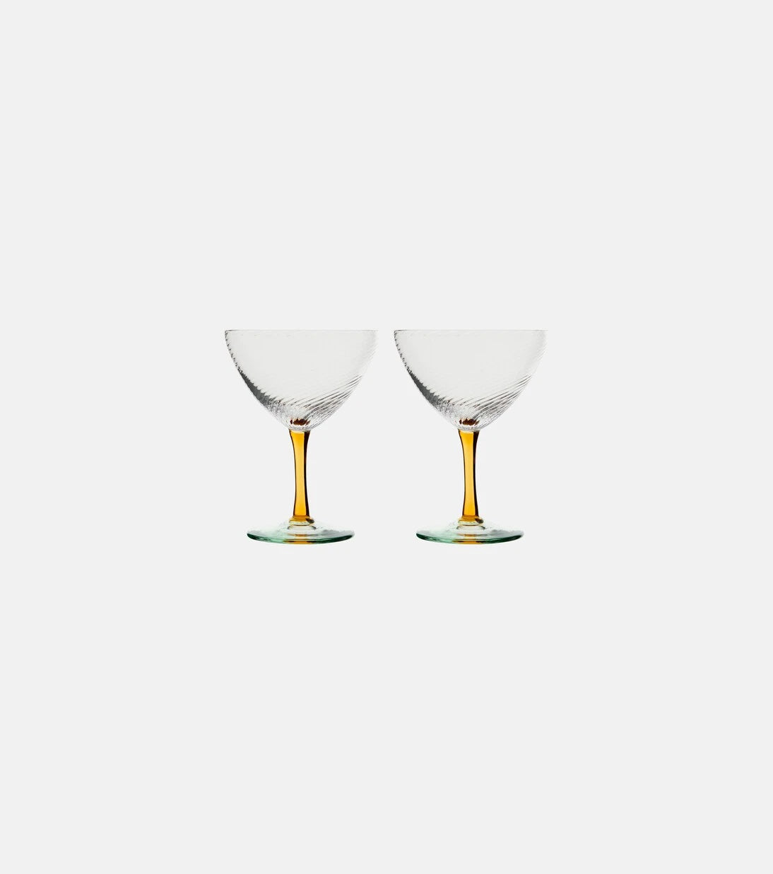 NasonMoretti - Set of 2 glass cocktail glasses