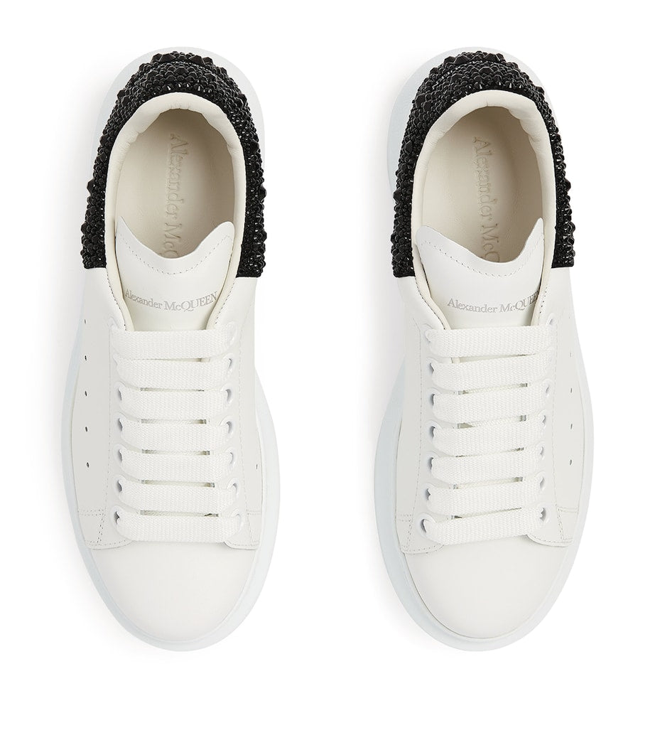 McQueen Nude Leather Oversized Sneakers
