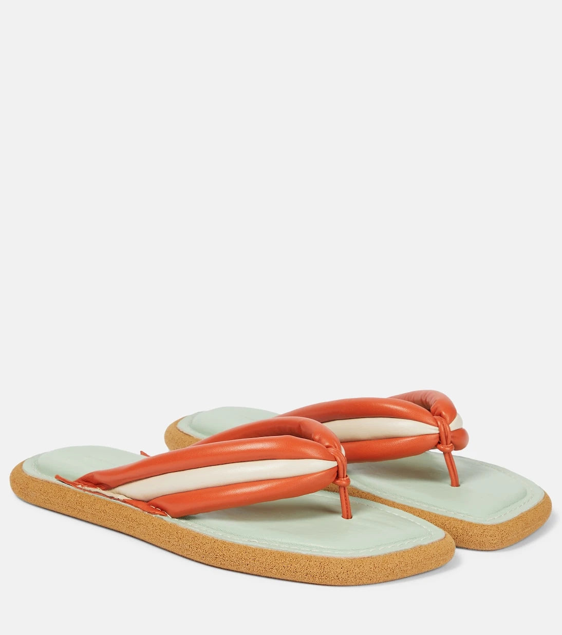 Dries Van Noten - Deri parmak arası sandaletler