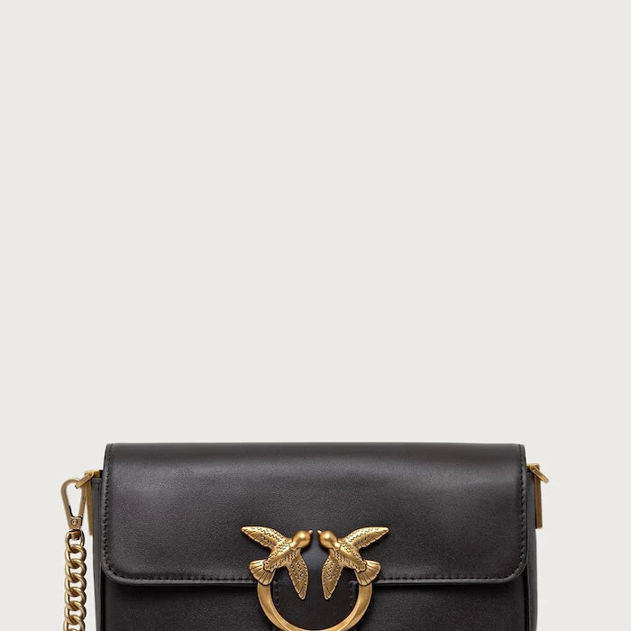 Pinko kadın deri crossbody çanta