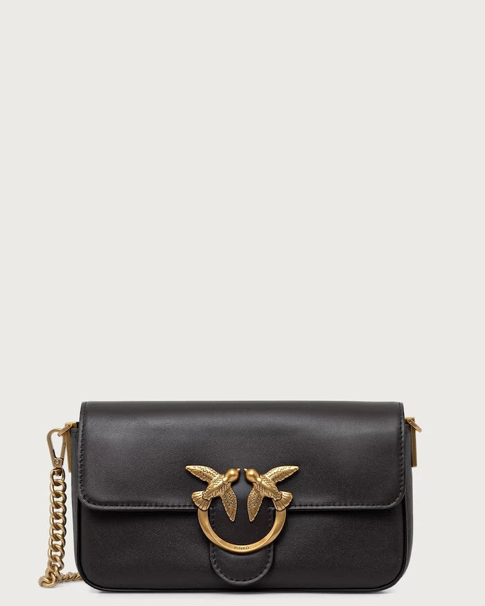 Pinko kadın deri crossbody çanta