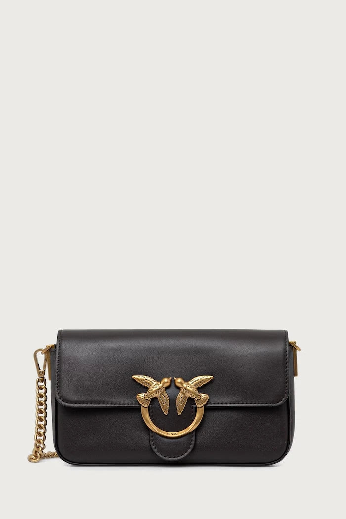 Pinko kadın deri crossbody çanta
