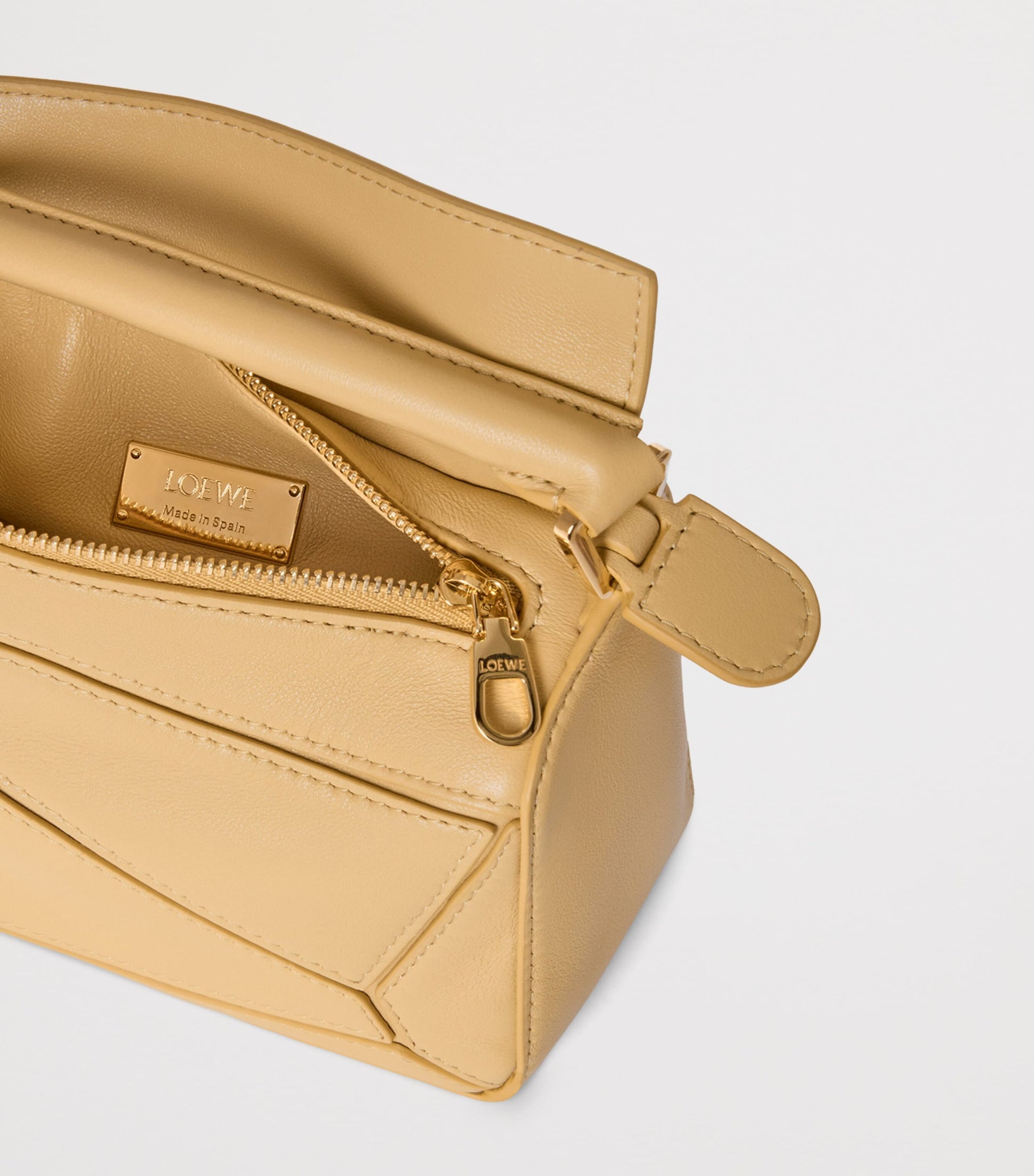 Mini Leather Featherlight Puzzle Top-Handle Bag