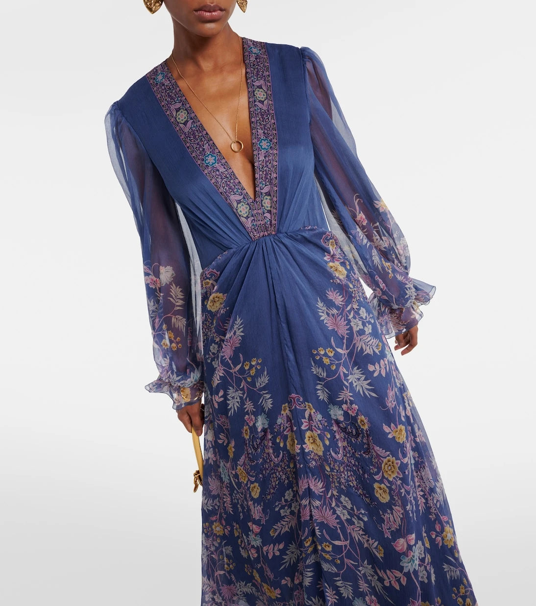 Etro - Printed silk gown