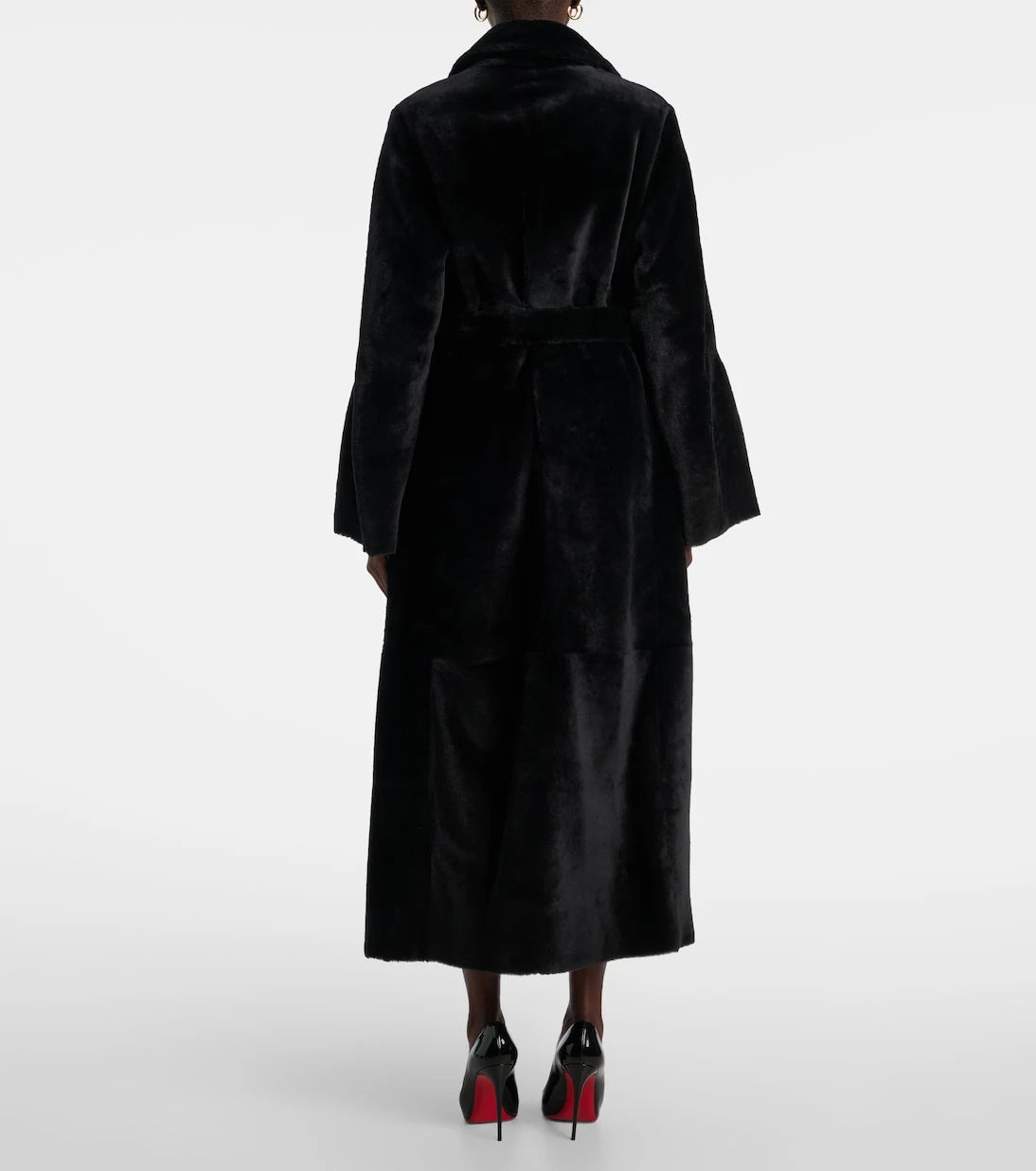 Nour Hammour - Meret shearling wrap coat