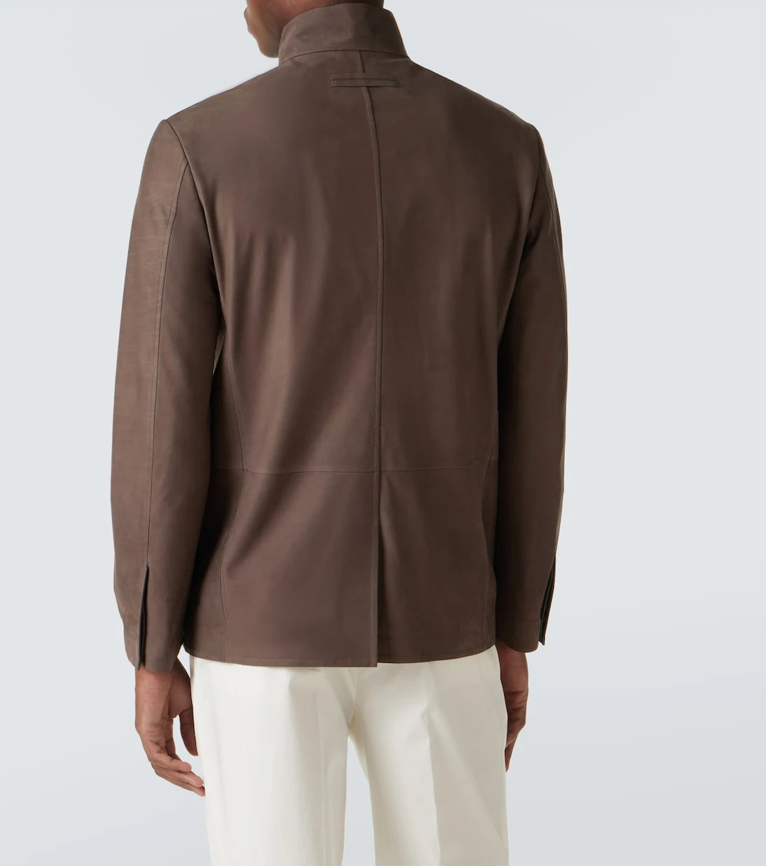 Zegna - جاكيت جلد "إل كونتي"