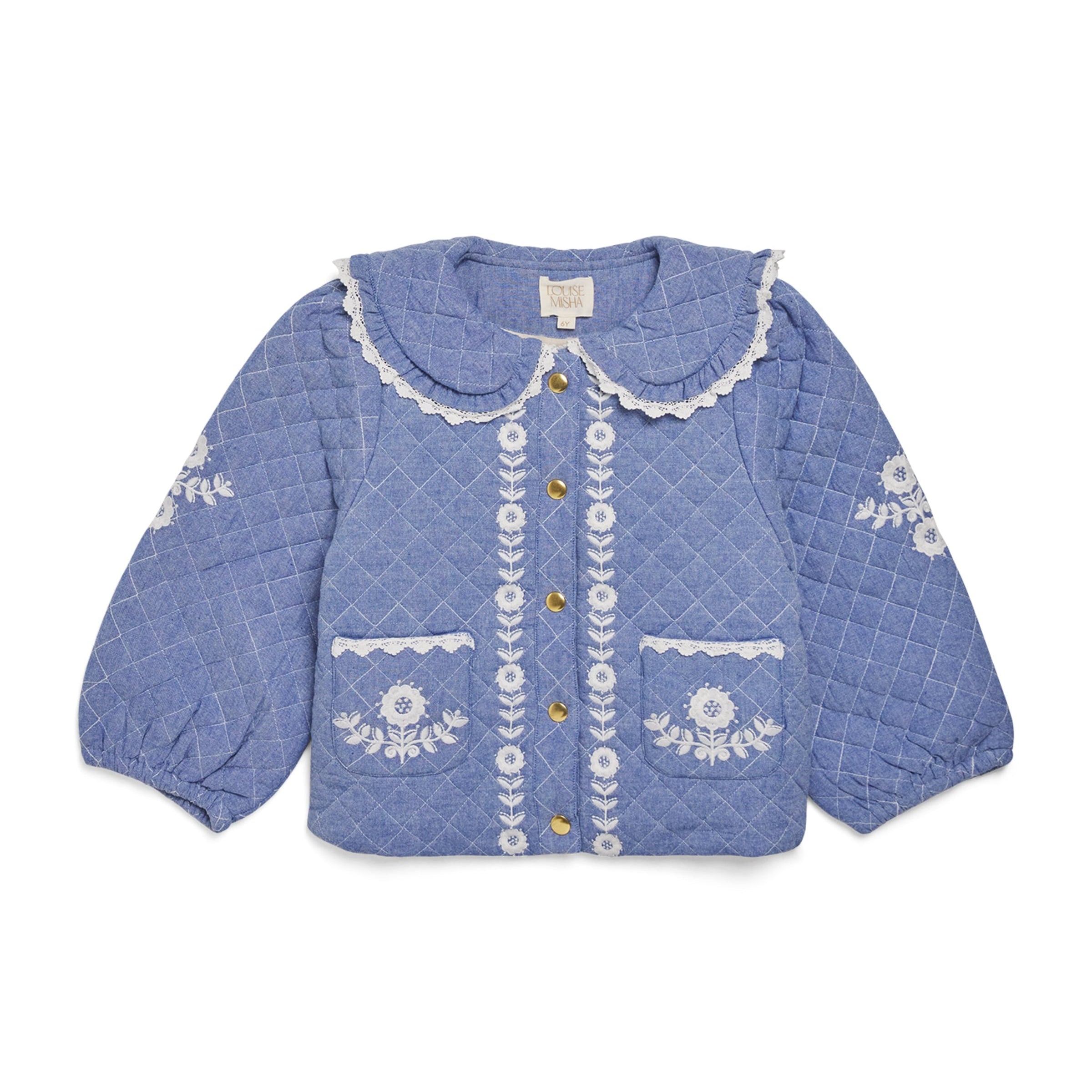 Cotton Chambray Jouliana Coat (4-12 Years)
