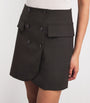 Claudie Pierlot Brown Wool-Blend Mini Skirt