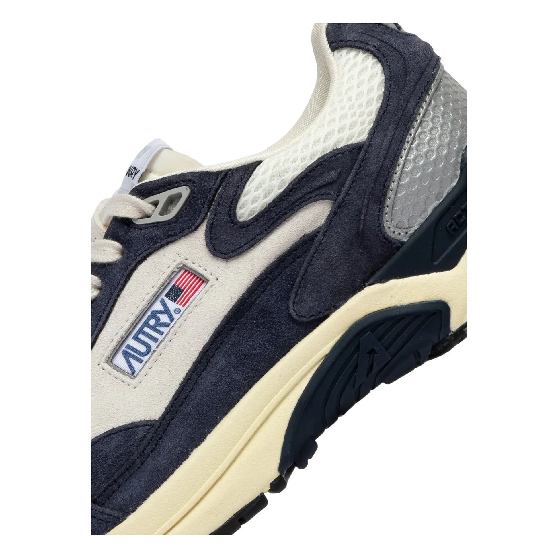Autry - Hyperway Two-tone Suede Sneakers | Navy blue