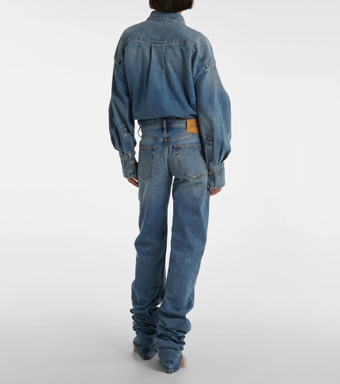 The Attico - Mid-rise straight jeans