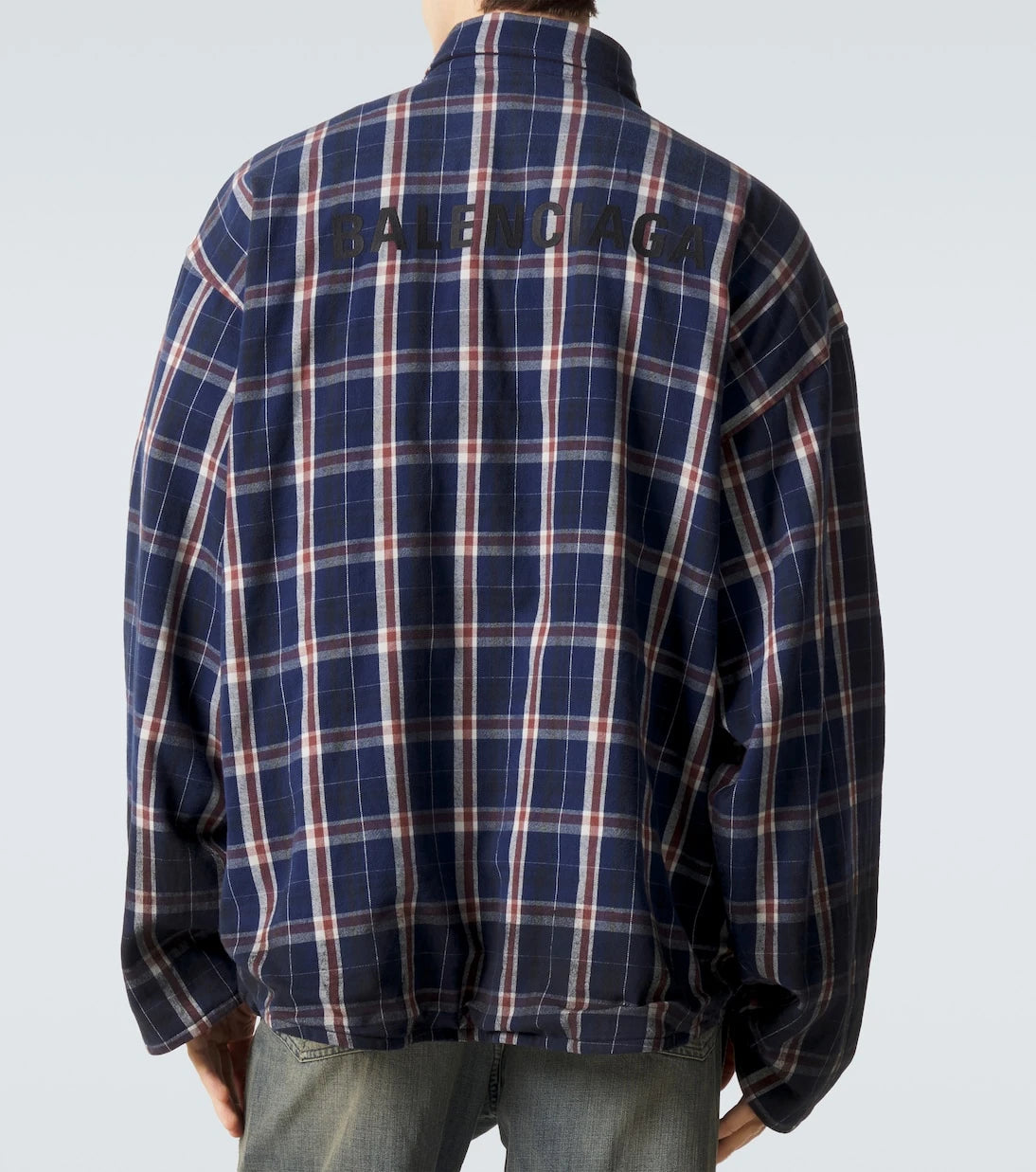 Balenciaga - Reversible flannel and fleece shirt