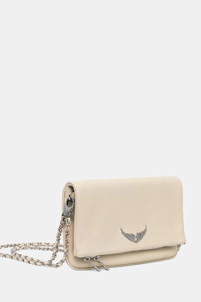 Zadig&Voltaire чанта дамска от кожа ROCK GRAINED LEATHER
