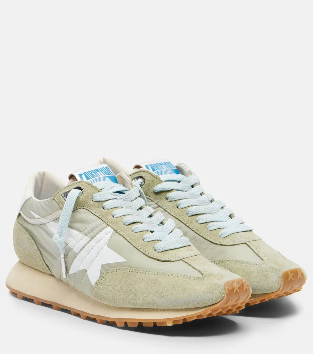 Golden Goose - Running Marathon suede-trimmed sneakers