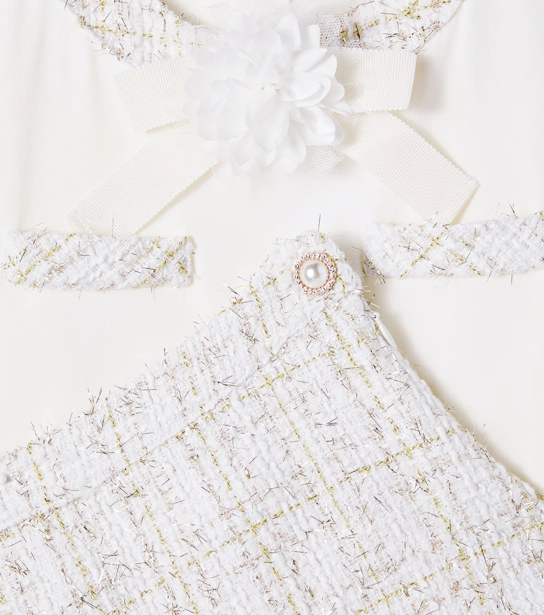 Patachou - Tweed top and skirt set