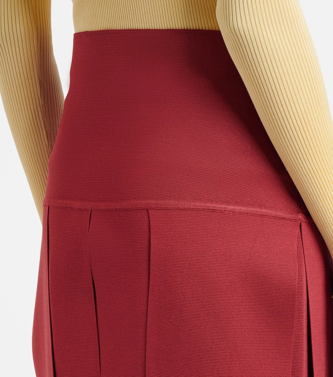 Alaïa - Pleated midi skirt