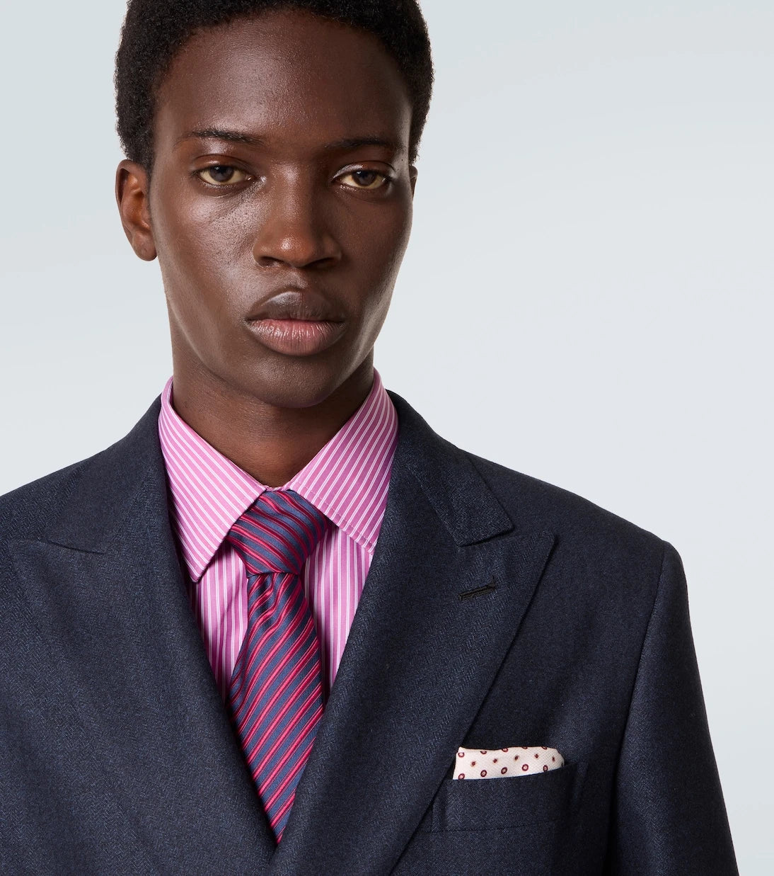 Charvet - Striped silk jacquard tie