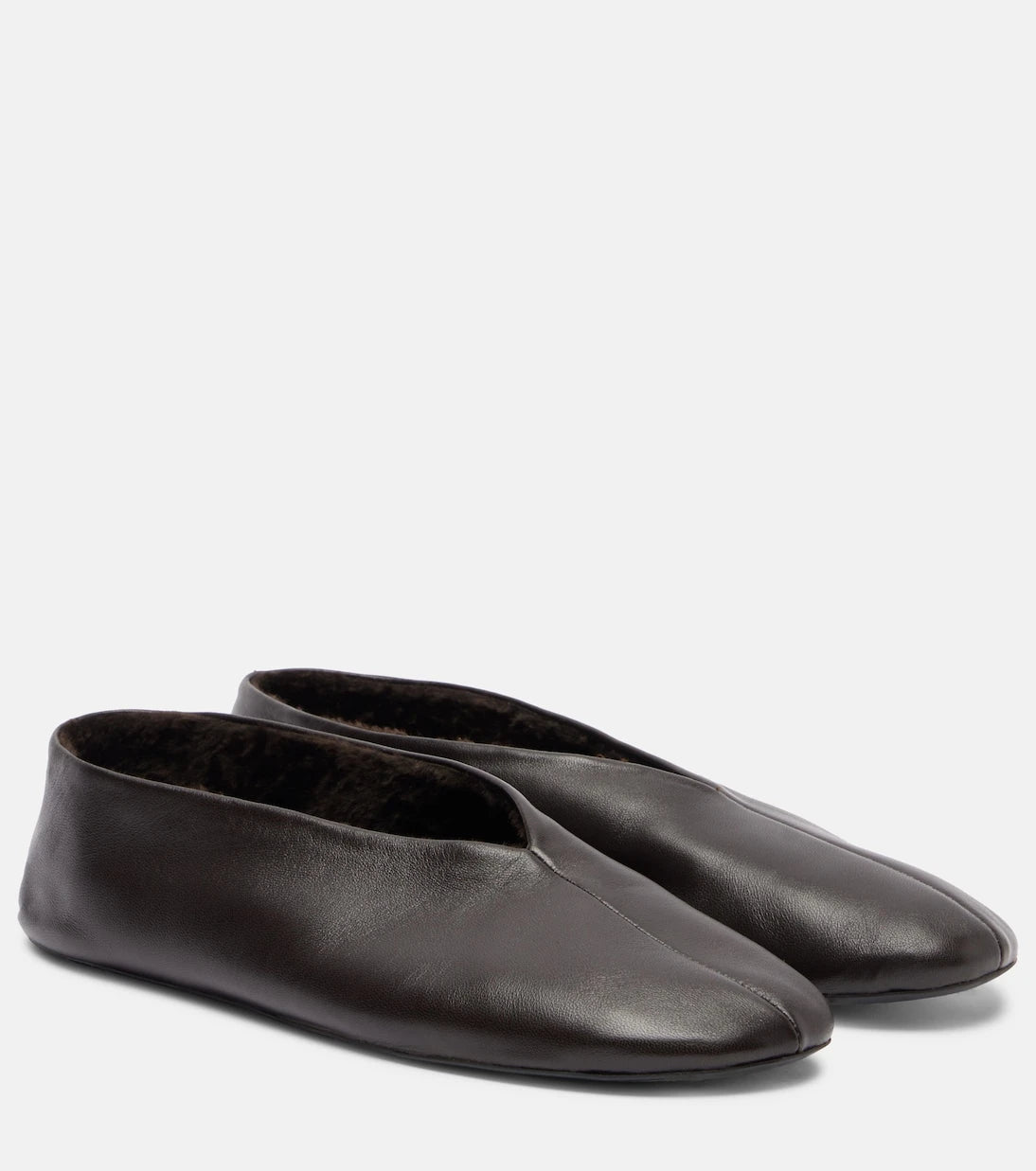 The Row - Stella leather ballet flats