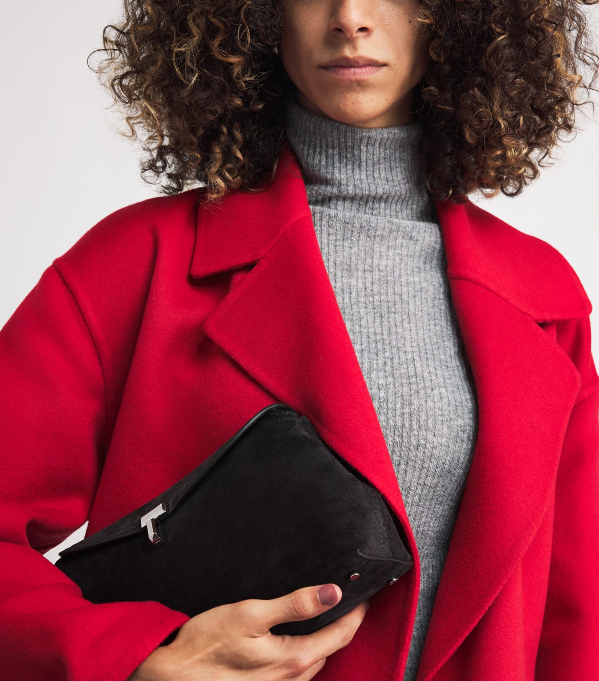 Fabiana Filippi Red Wool-Cashmere Wrap Coat