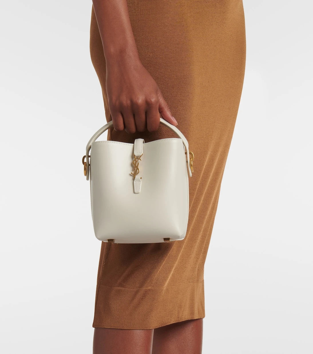 Saint Laurent - Le 37 Mini leather bucket bag