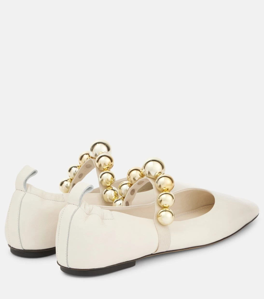 Souliers Martinez - Flamenca leather Mary Jane flats