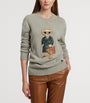 Ralph Lauren Collection Grey Cashmere Polo Bear Jumper