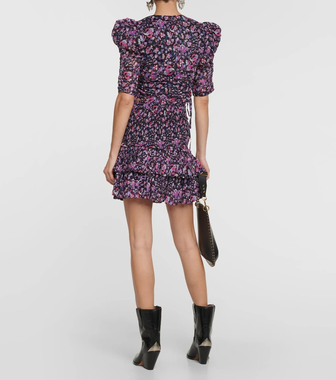 Marant Etoile - Galaor floral cotton crop top