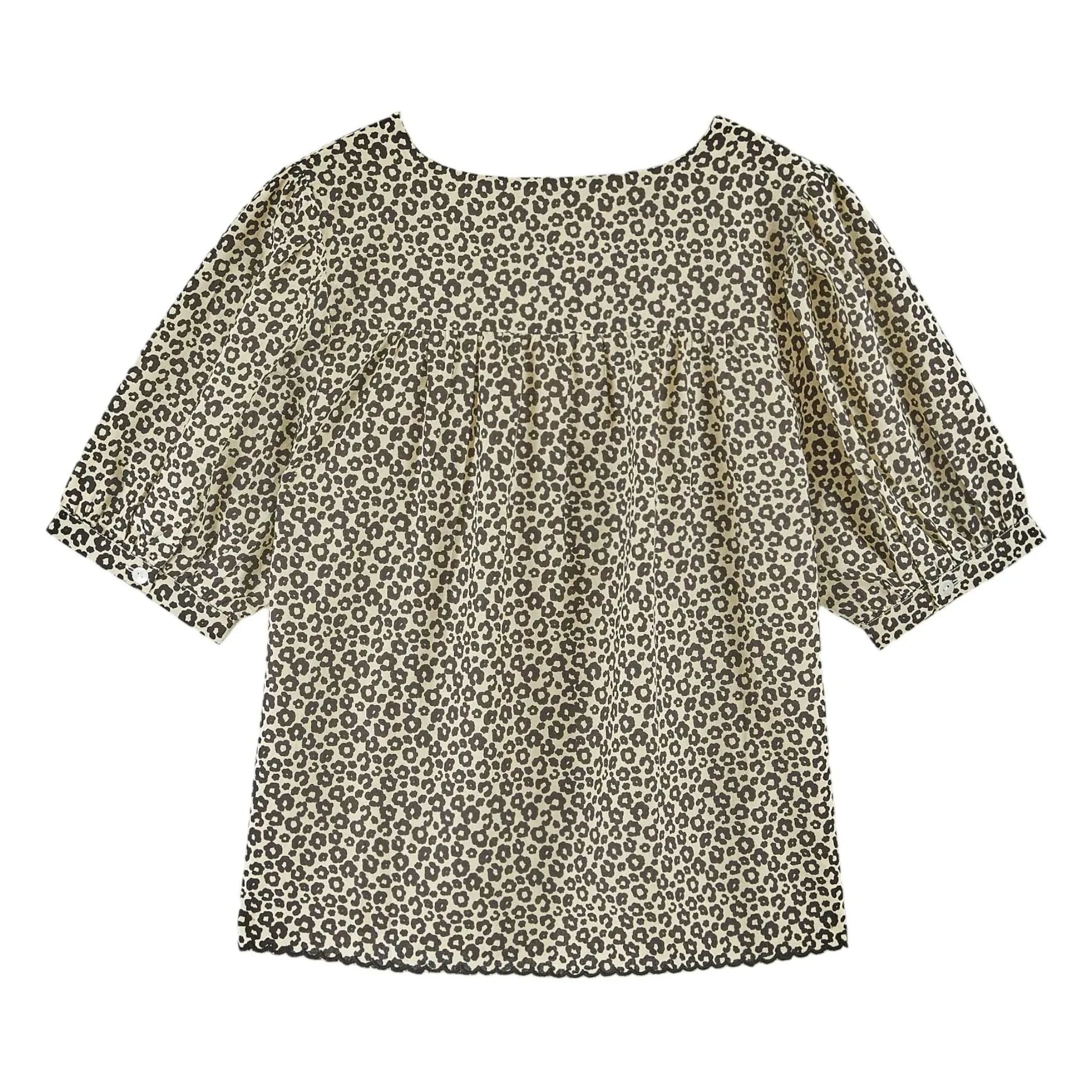 Emile et Ida - Blaise Leopard Blouse | Black