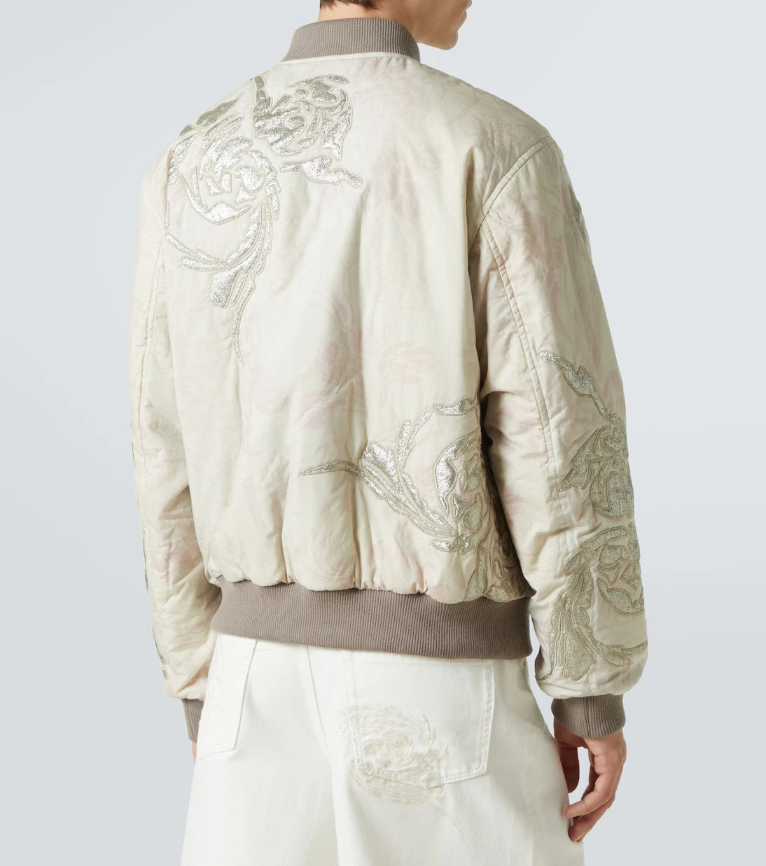 Dries Van Noten - Embroidered cotton bomber jacket