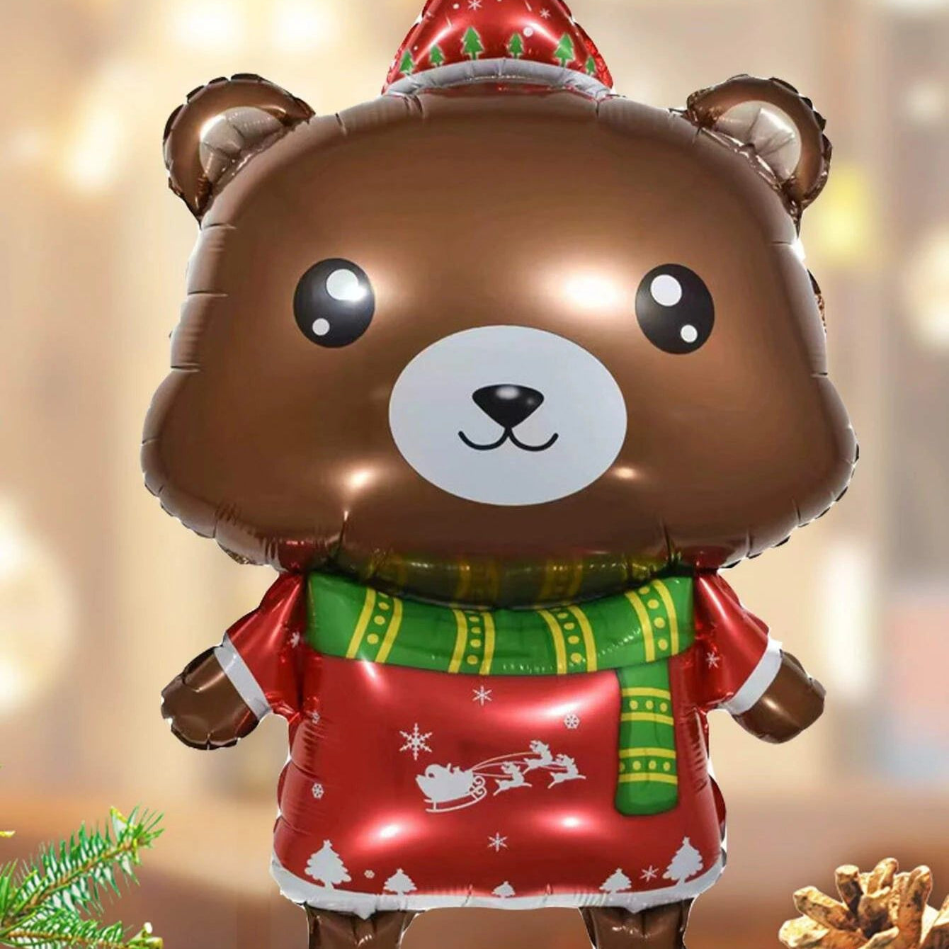 Dinossi - New Year Christmas Bear 48CM Decorative Balloon