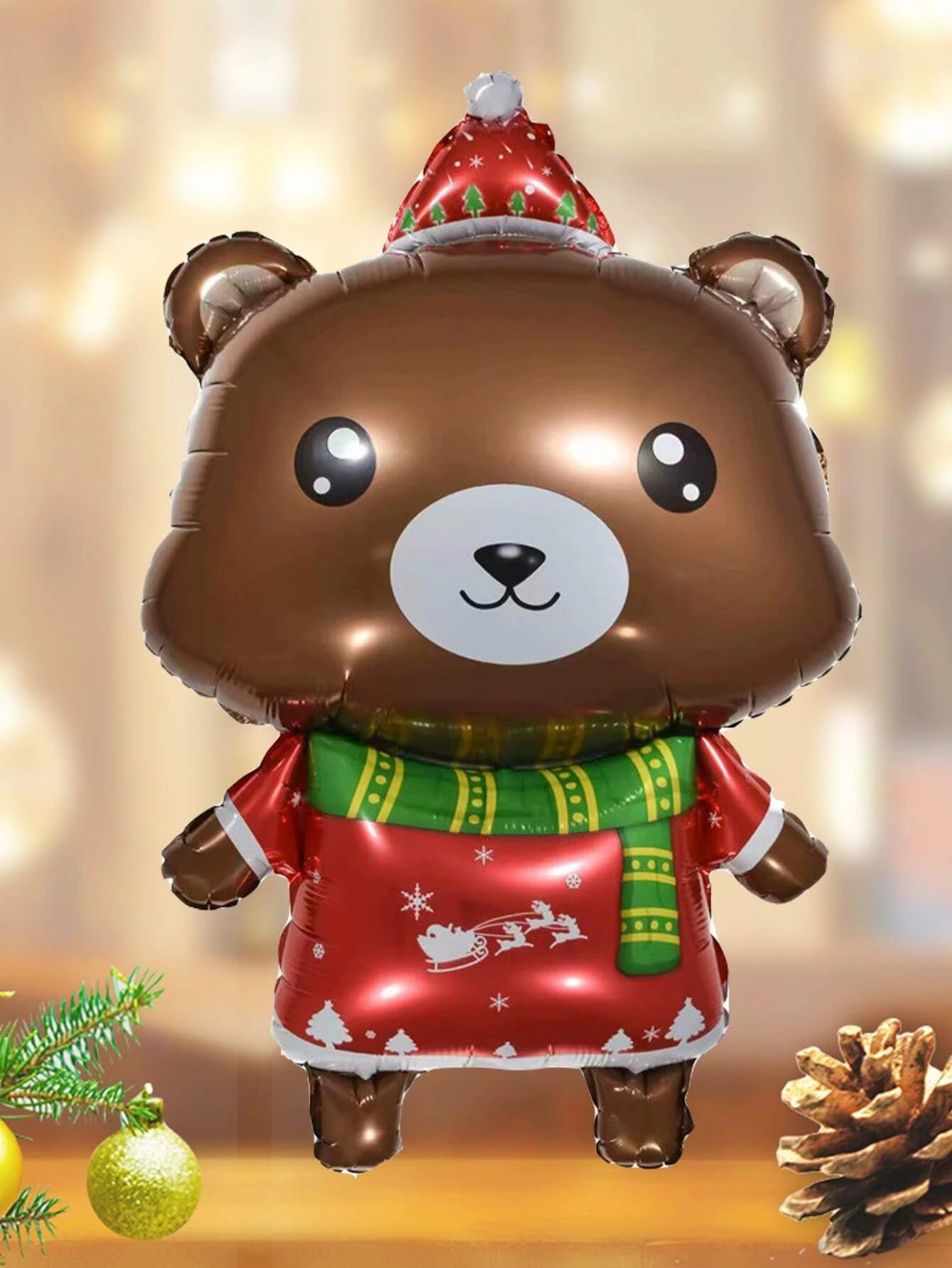 Dinossi - New Year Christmas Bear 48CM Decorative Balloon