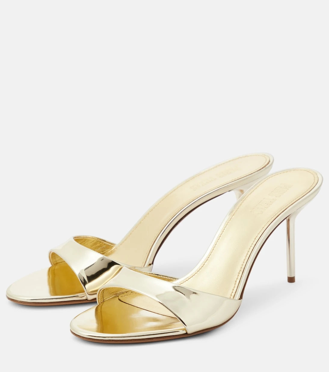 Paris Texas - Lidia metallic leather mules