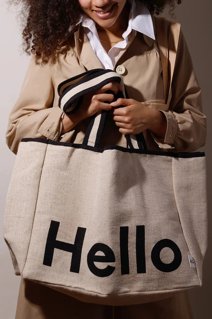Design Letters Hello Pamuk Çanta